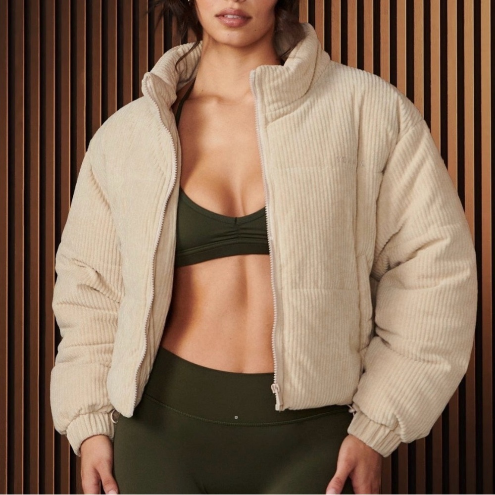 YOUNA URBAN CORDUROY PUFFER JACKET RAIN CLOUD - XL